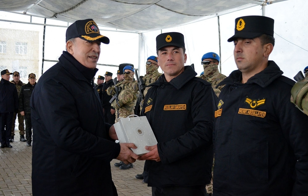 Azerbaijan’s Defense Ministry: Military personnel involved in “Fraternal Fist” exercises awarded