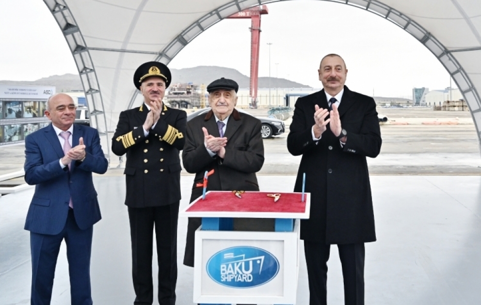 “Academician Khoshbakht Yusifzade” tanker was commissioned 
President Ilham Aliyev attended the ceremony