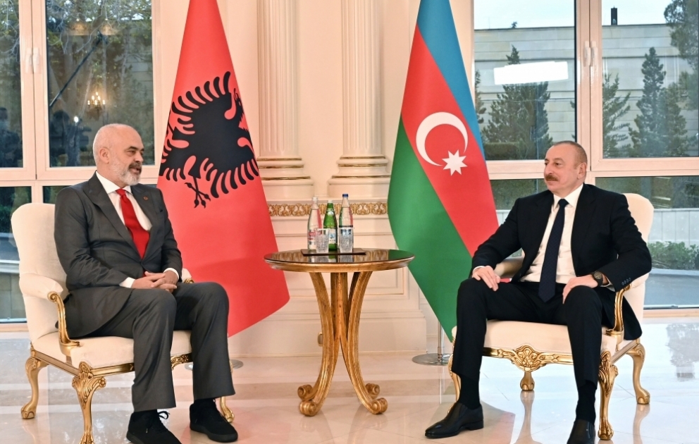 President Ilham Aliyev held one-on-one meeting with Prime Minister of Albania Edi Rama