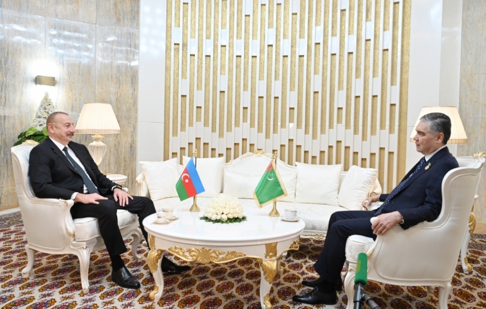 Состоялась встреча Президента Азербайджана Ильхама Алиева с председателем Халк Маслахаты парламента Туркменистана