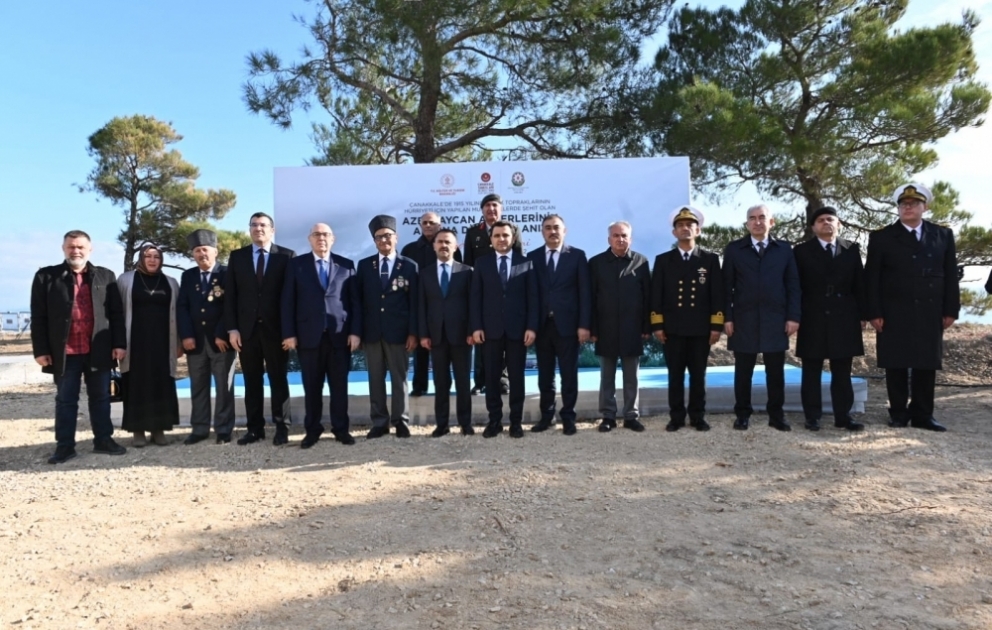 Çanaqqalada Azərbaycan əsgərlərinin xatirəsinə ucaldılacaq abidənin təməli qoyulub