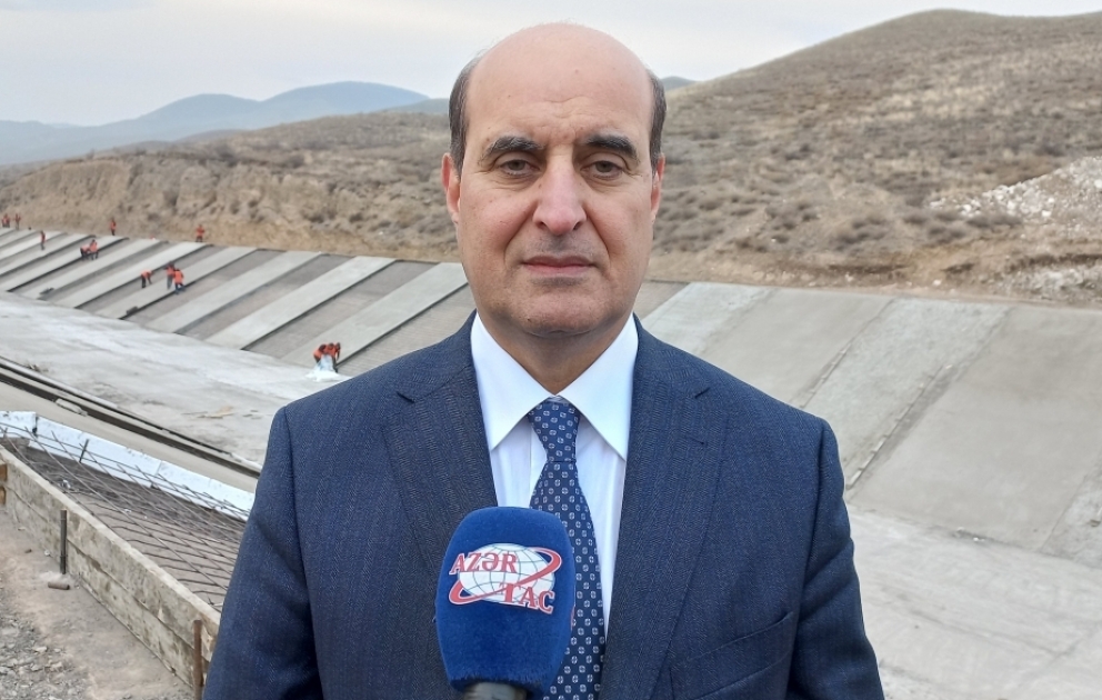 Suqovuşan bəndinin və ondan ayrılan kanalların inşası gələn ilin oktyabrınadək yekunlaşacaq