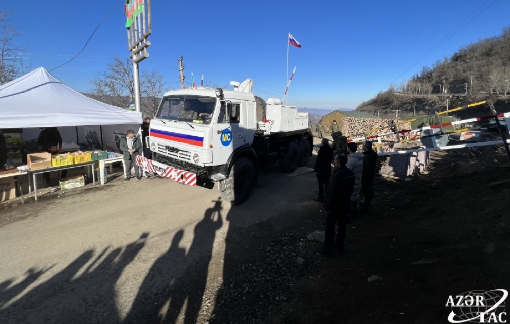 Rusiya sülhməramlılarına məxsus təminat avtomobilləri Laçın-Xankəndi yolundan maneəsiz keçib