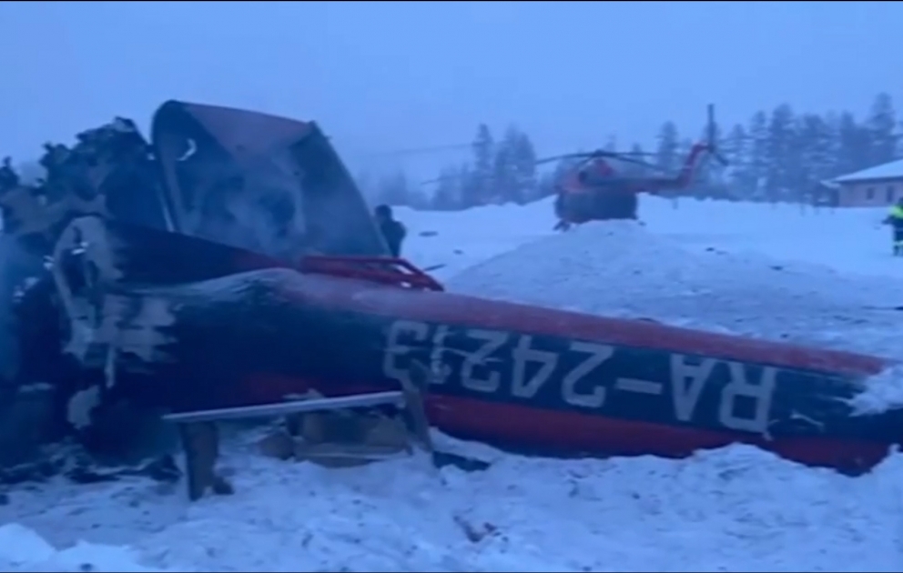 Rusiyada helikopter qəzası baş verib
