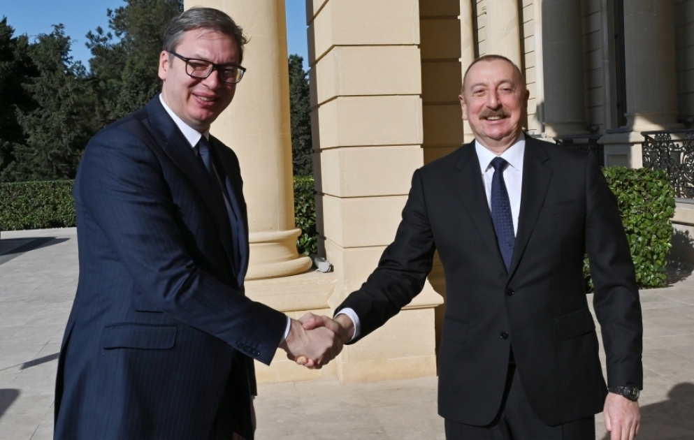 President Ilham Aliyev held one-on-one meeting with President of Serbia Aleksandar Vucic