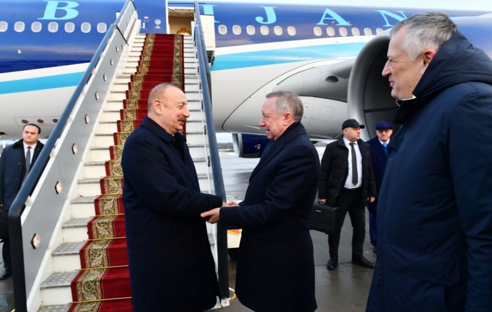 Le président azerbaïdjanais entame une visite de travail en Fédération de Russie