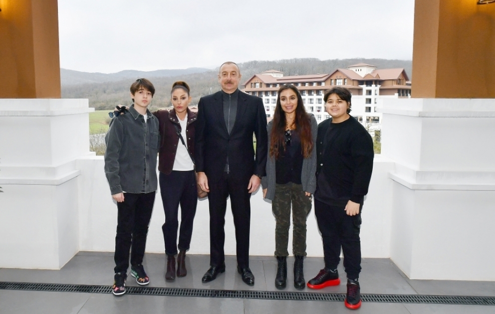 President Ilham Aliyev and First Lady Mehriban Aliyeva attended inauguration of Shabran Recreation Complex