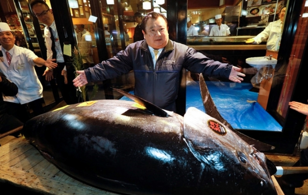 Yaponiyada 212 kiloqramlıq tuna balığı 271 min dollara satılıb
