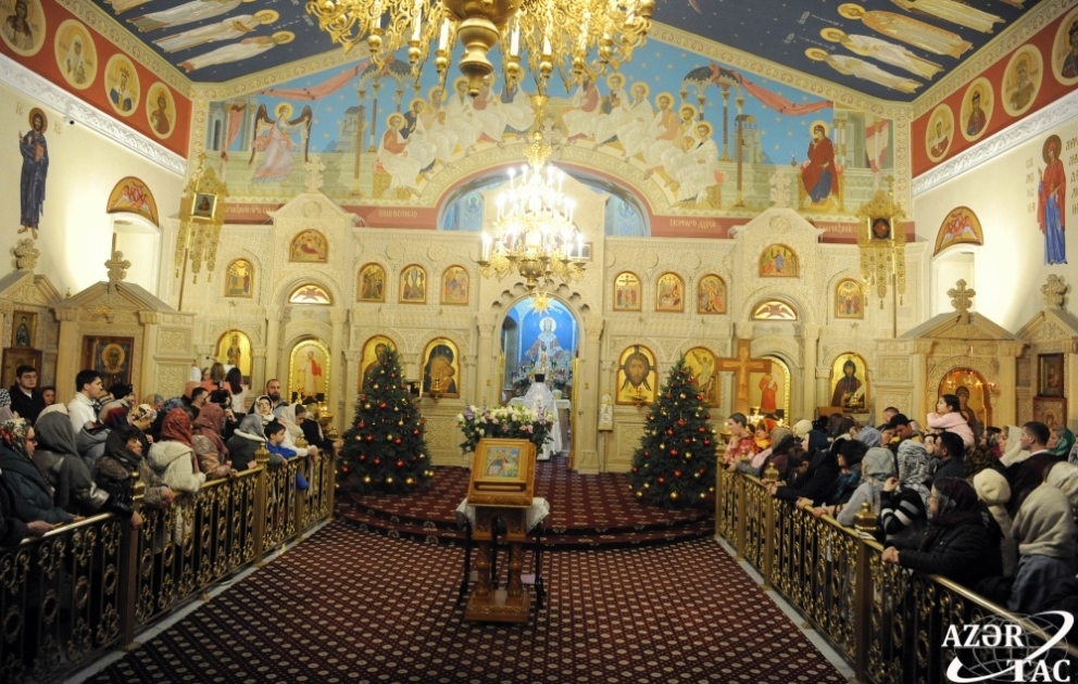 Православные Азербайджана отметили Рождество Христово