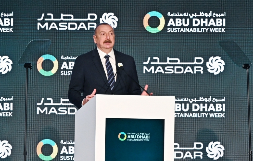 Le président Ilham Aliyev participe à la cérémonie d’ouverture de la Semaine de la durabilité d’Abu Dhabi