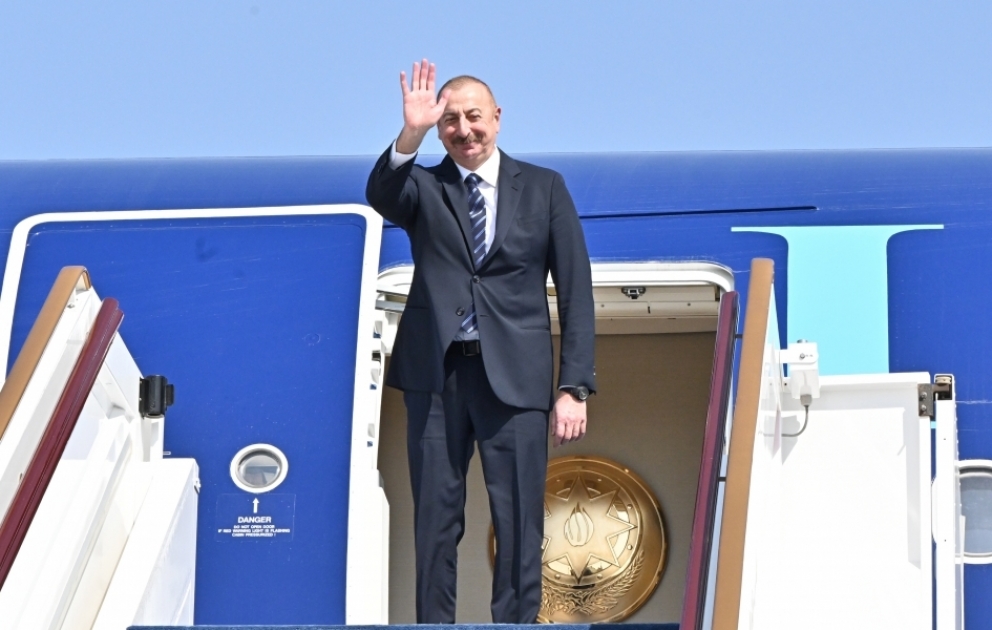 Le président Ilham Aliyev termine sa visite de travail aux Emirats arabes unis
