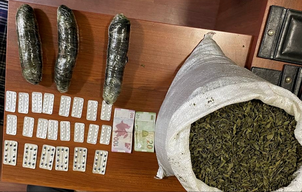 Pirallahıda narkotacirdən 8 kiloqram narkotik aşkar edilib