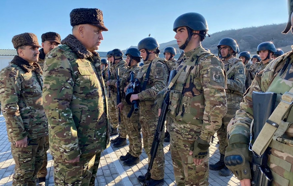 The combat readiness of military units stationed in Kalbajar and Lachin was inspected