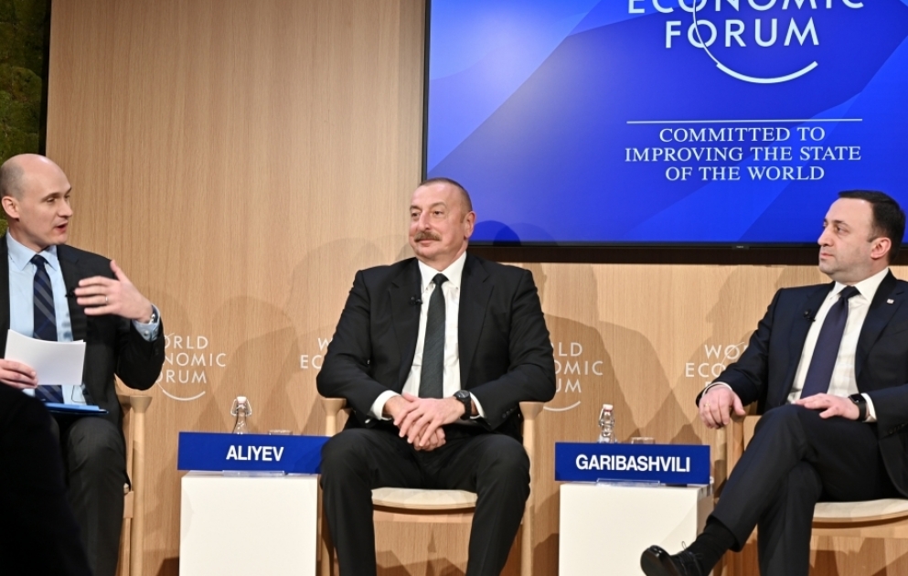 Prezident İlham Əliyev Dünya İqtisadi Forumu çərçivəsində keçirilən panel iclasında iştirak edib