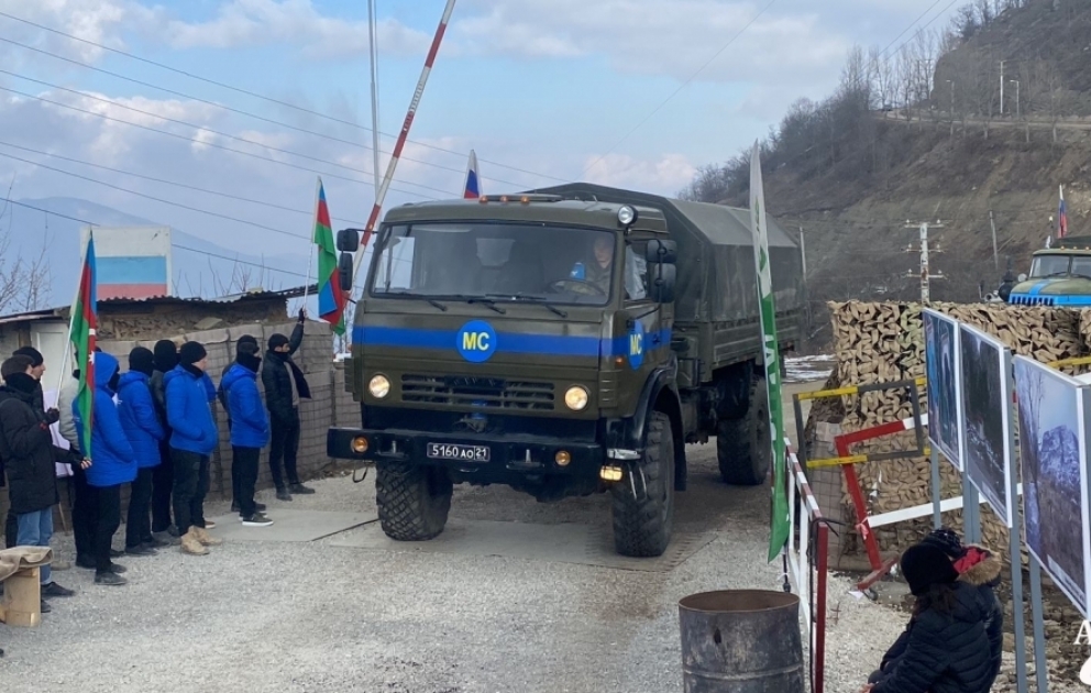 Xankəndindən gələn daha 3 təminat avtomobili aksiya ərazisindən keçib