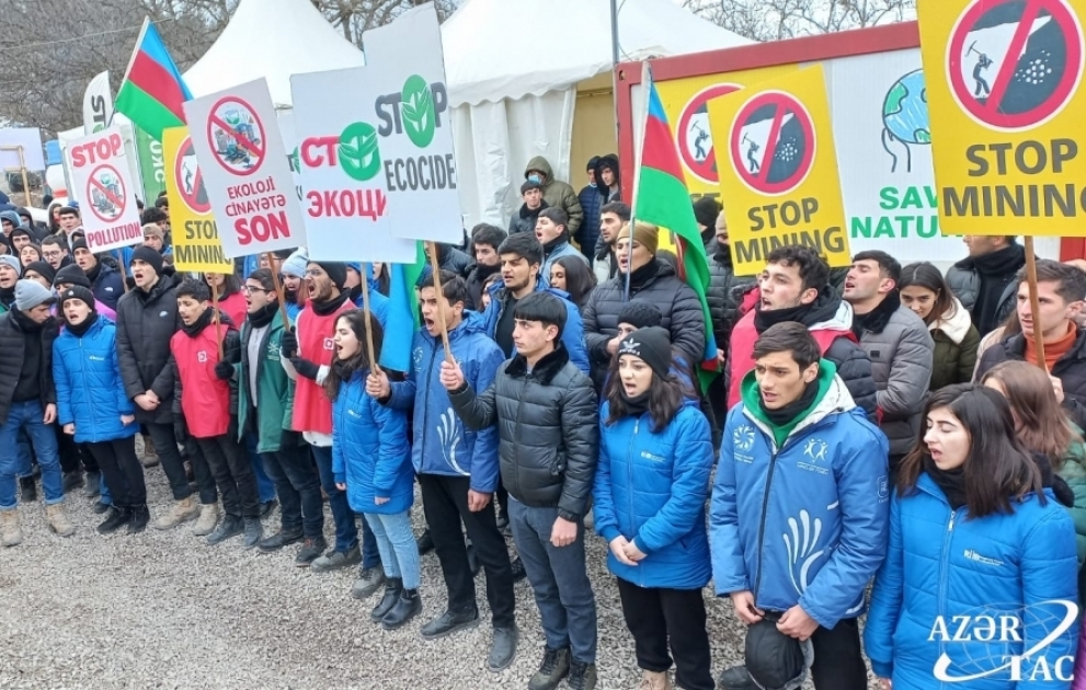 Peaceful protests of Azerbaijani eco-activists on Lachin–Khankandi road enter 42nd day
