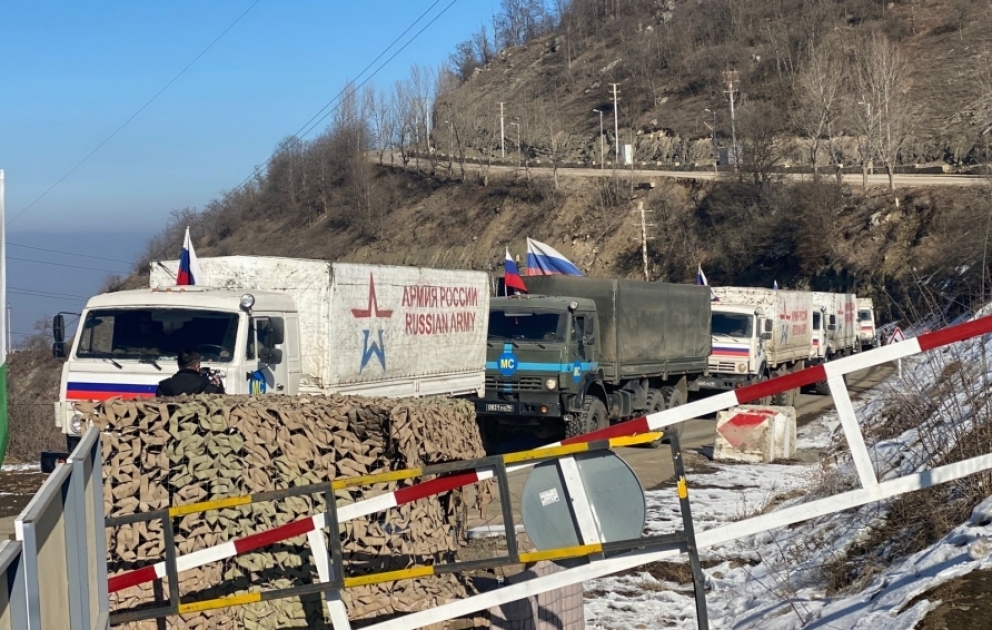 Sülhməramlıların avtomobil karvanı aksiya ərazisindən sərbəst keçib