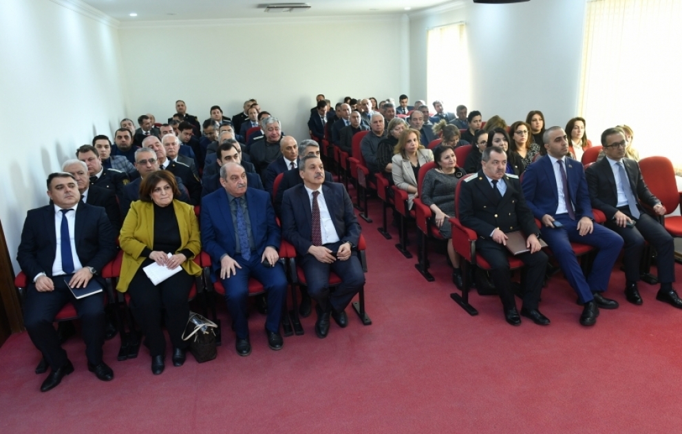 Ədliyyə Nazirliyi Şirvan şəhərində “Heydər Əliyev və Azərbaycan ədliyyəsi” mövzusunda konfrans keçirib