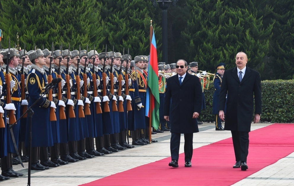 Official welcome ceremony was held for President of Egypt Abdel Fattah El-Sisi
