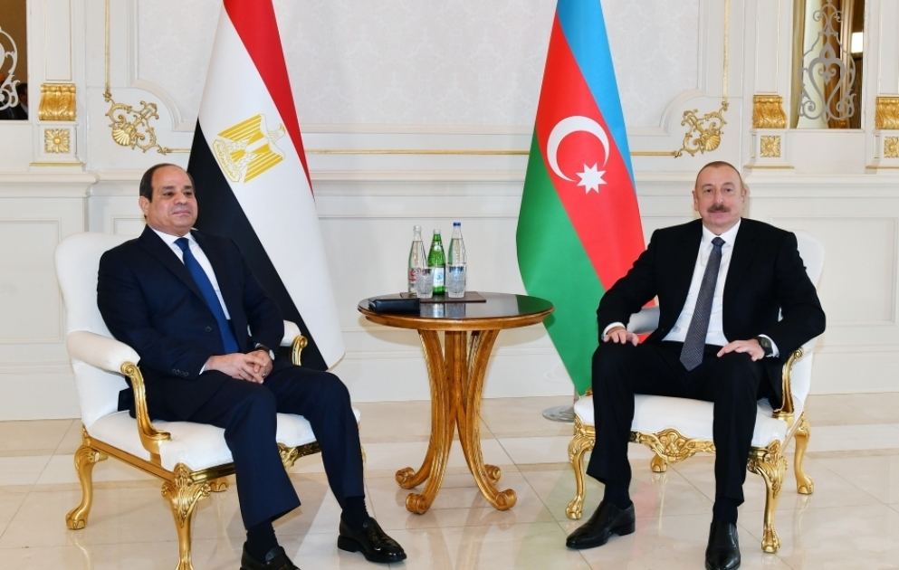Presidents of Azerbaijan and Egypt held one-on-one meeting