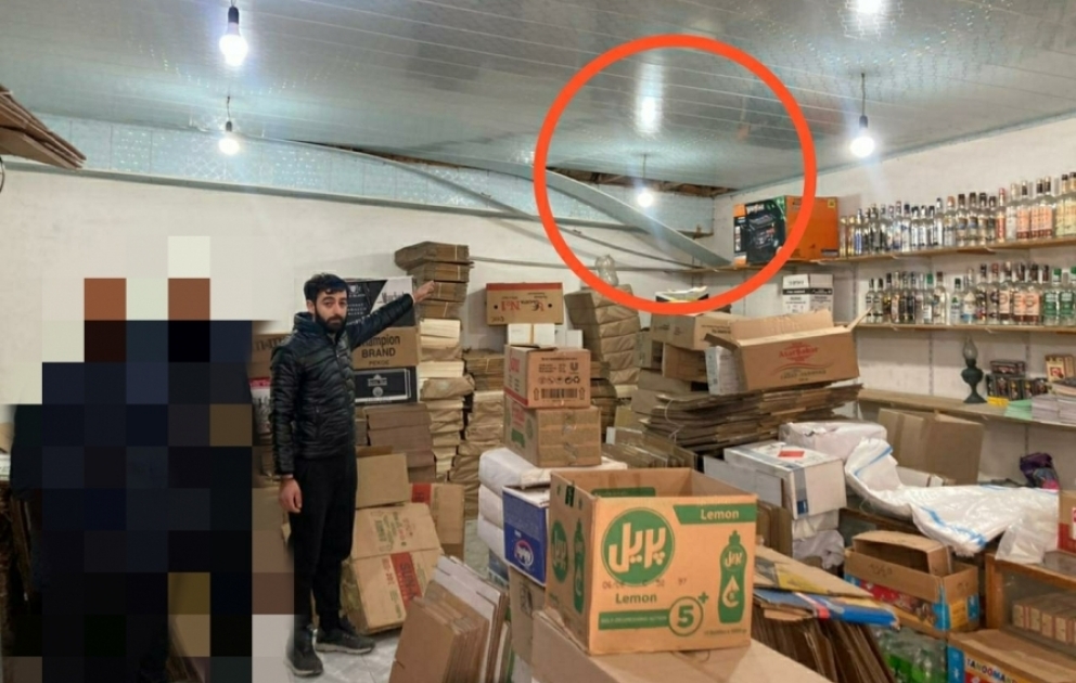 Göyçayda mağazanın damını sökərək oğurluq edən şəxs tutulub