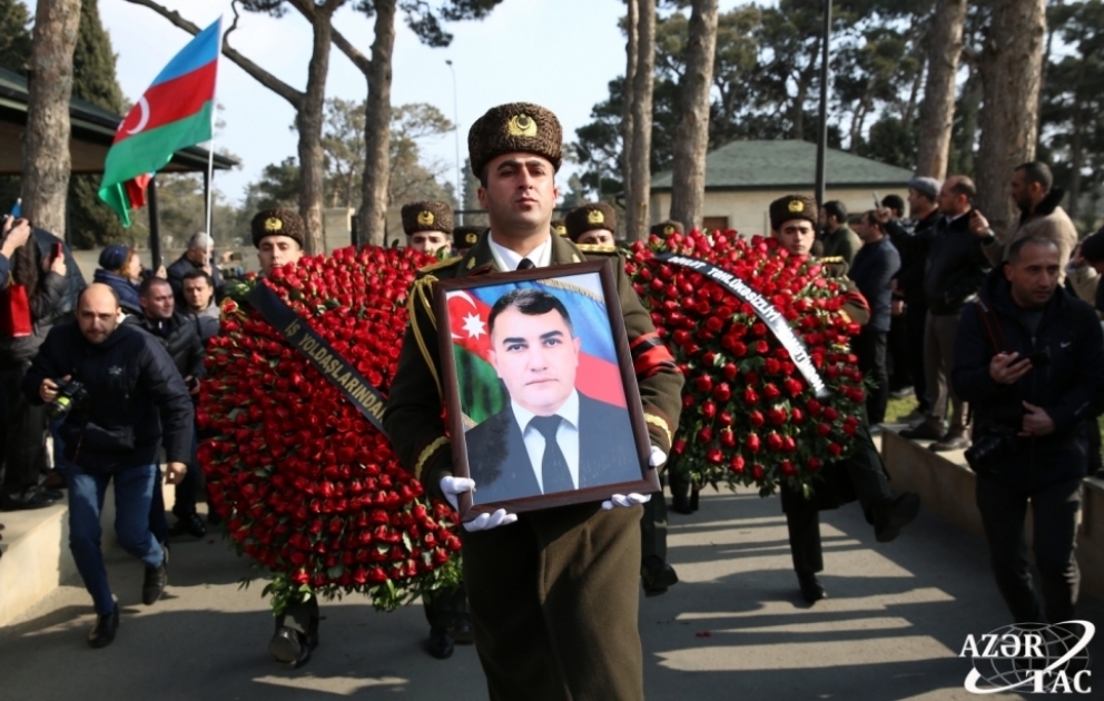 Azərbaycanın Tehrandakı səfirliyinə terror hücumu zamanı şəhid olan Orxan Əsgərov dəfn edilib