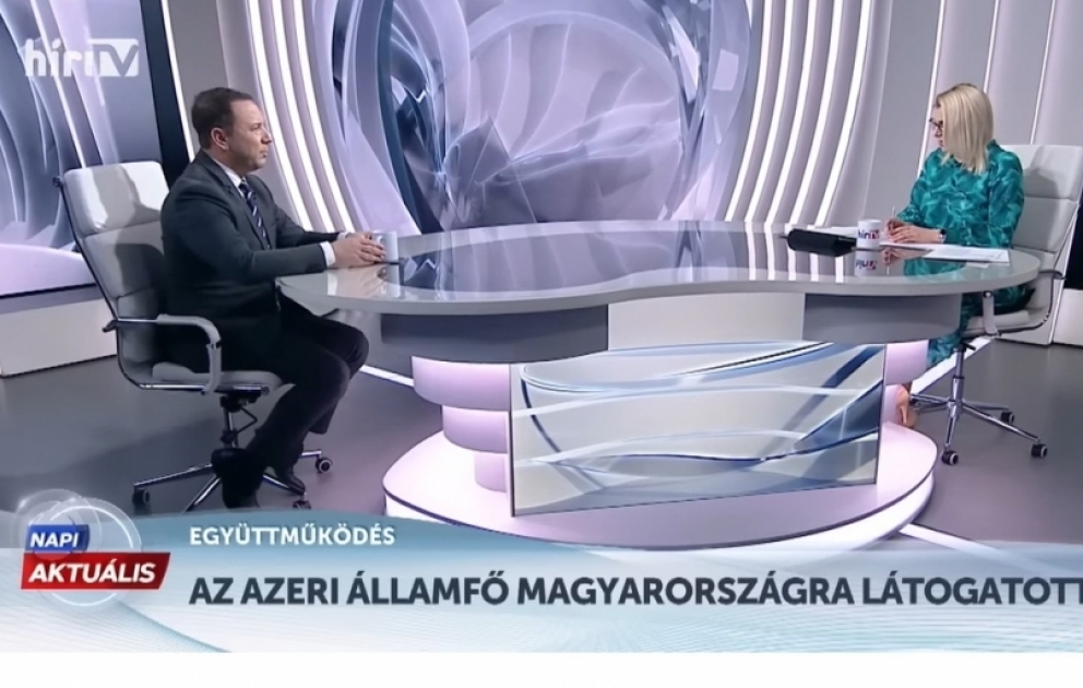 В программе венгерского телеканала HirTV обсудили роль Азербайджана в энергосистеме Европы