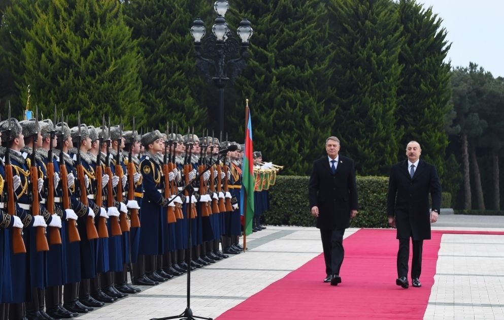 Official welcome ceremony was held for President of Romania Klaus Iohannis