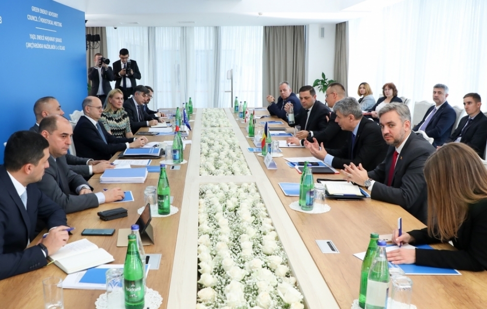 Yaşıl enerjinin inkişafı və ötürülməsi üzrə dörd ölkənin nazirlərinin ilk iclası keçirilib
