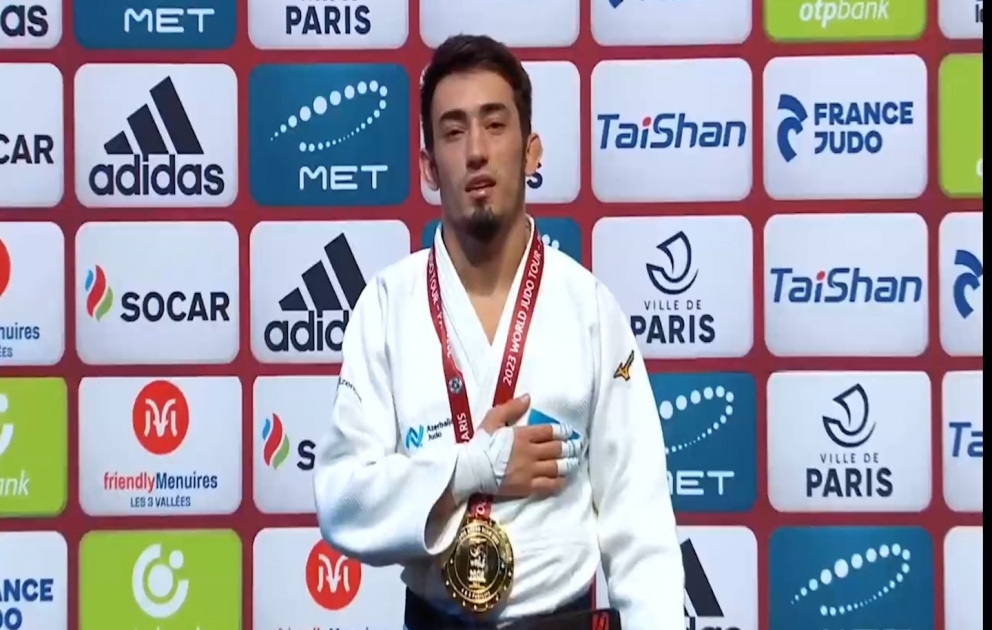 Cüdoçumuz Paris “Böyük dəbilqə” turnirində fransız idmançını məğlub etdi