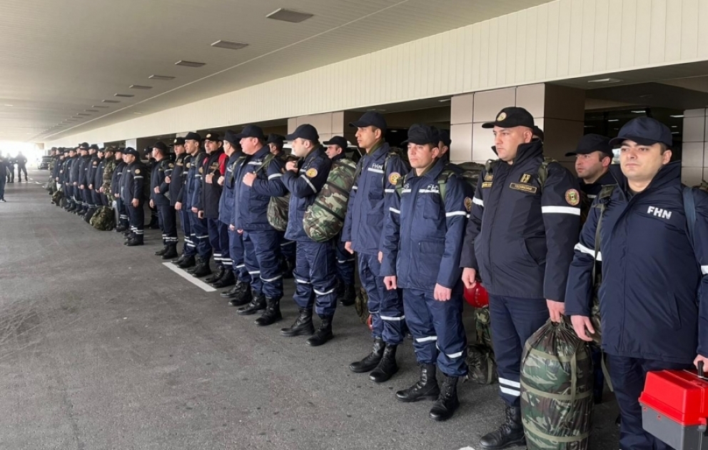 On Azerbaijani President`s instructions, MES emergency rescue forces leave for Türkiye