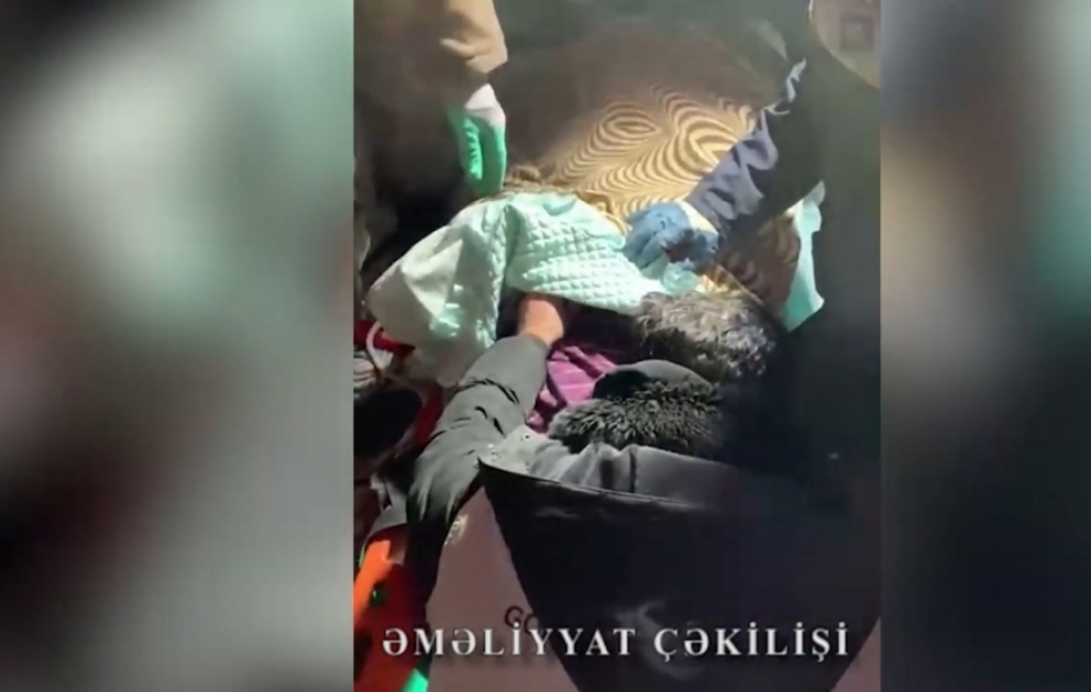 FHN-in xilasediciləri dağıntılar altında 120 saat qalmış qadını xilas ediblər