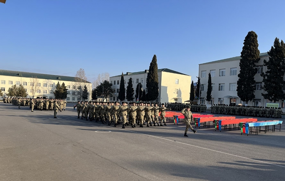 Military Oath-taking ceremonies were held in the Azerbaijan Army