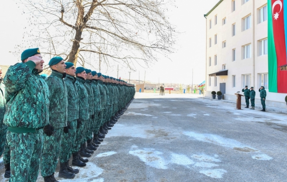 Cəbrayılda Dövlət Sərhəd Xidmətinin hərbi zabitləri üçün yaşayış binaları istifadəyə verilib