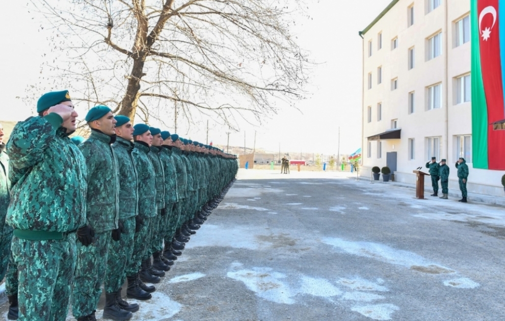 В воинской части ГПС в Джебраиле сданы жилые дома для пограничников