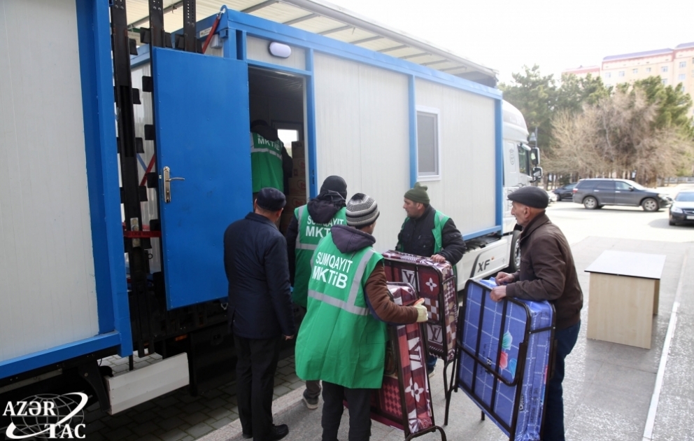 Sumqayıtdan Türkiyəyə növbəti humanitar yardım göndərilib YENİLƏNİB