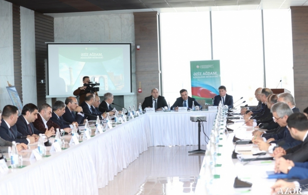 Ağdamda şəhərsalma məsələləri üzrə işçi qrupunun iclası keçirilib
