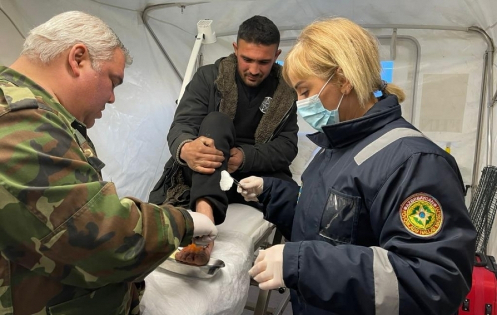 FHN-in Türkiyədəki mobil səhra hospitallarında 729 nəfərə tibbi xidmət göstərilib