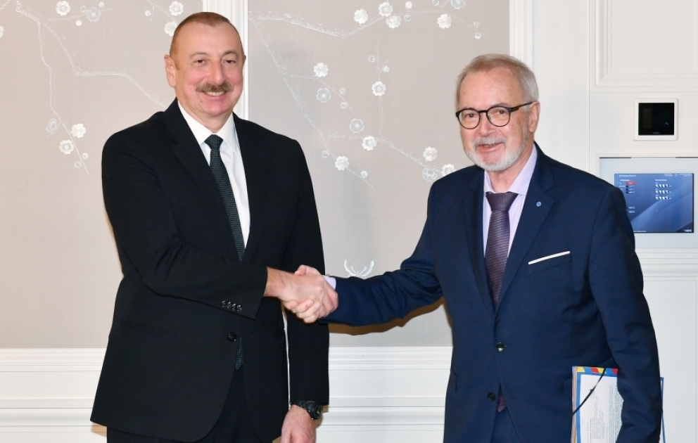 Munich : le président azerbaïdjanais s’entretient avec le président de la Banque européenne d’investissement
