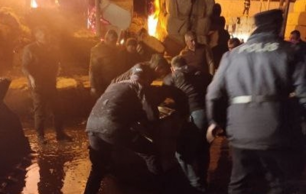 Sabirabadda pambıq emalı məntəqəsində güclü yanğın olub