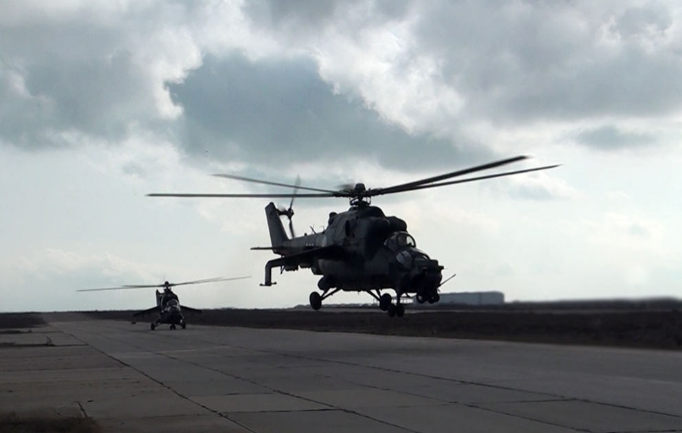 Military pilots carried out training flights