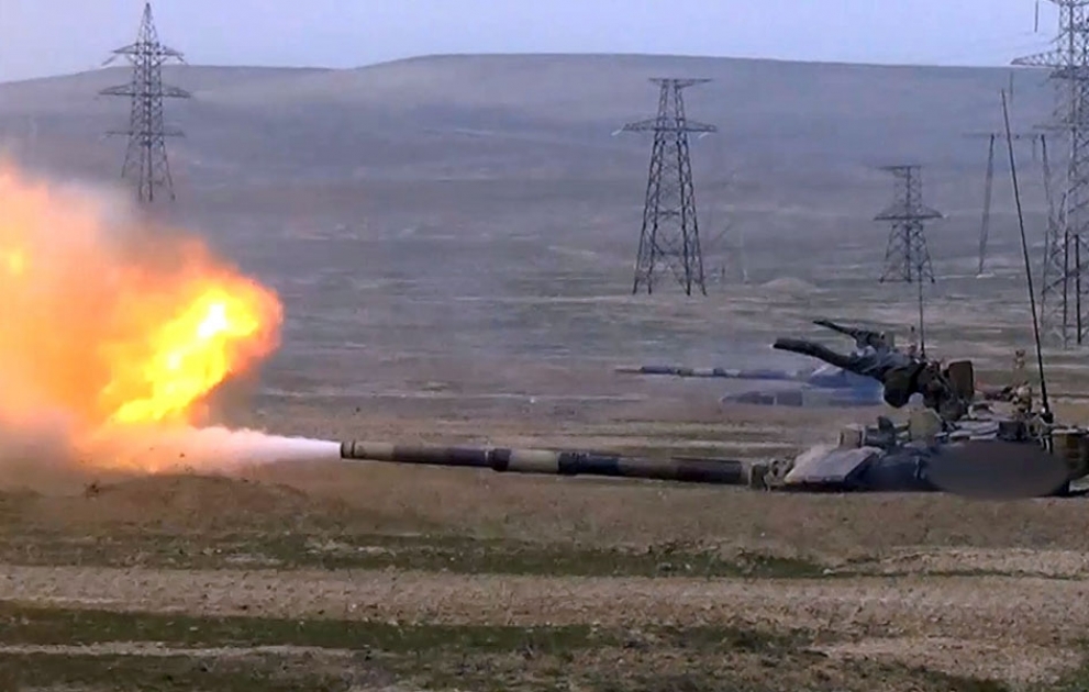Tank crews fulfilled various exercises