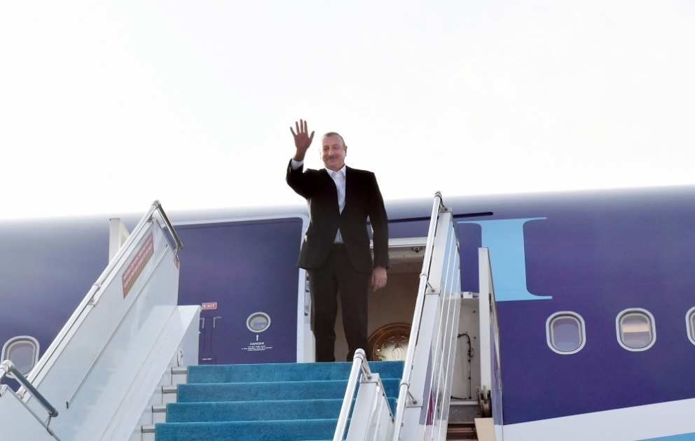 Präsident Ilham Aliyev beendet seinen Arbeitsbesuch in der Türkei