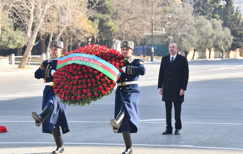 President Ilham Aliyev visited Khojaly genocide memorial