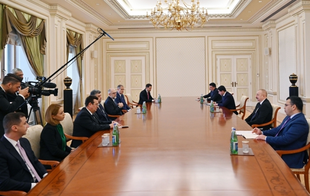 President Ilham Aliyev received delegation of Parliament of Romania