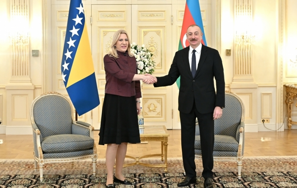Prezident İlham Əliyev Bosniya və Herseqovinanın Rəyasət Heyətinin Sədri ilə görüşüb