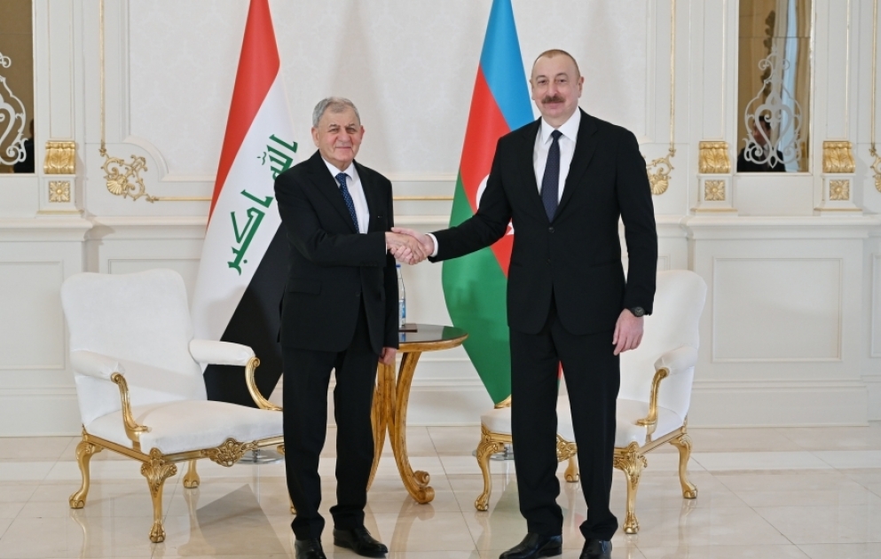 Azərbaycan Prezidenti İlham Əliyev İraq Prezidenti Əbdüllətif Camal Rəşid ilə görüşüb YENİLƏNİB