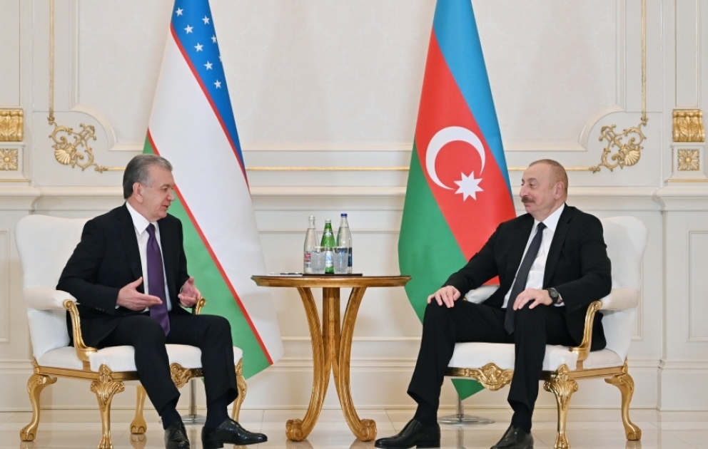 President Ilham Aliyev met with President of Uzbekistan Shavkat Mirziyoyev