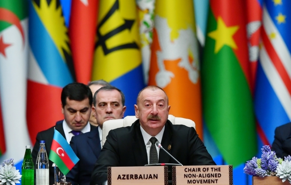 President Ilham Aliyev suggests forming a Like-Minded Group of Mine-Affected Countries