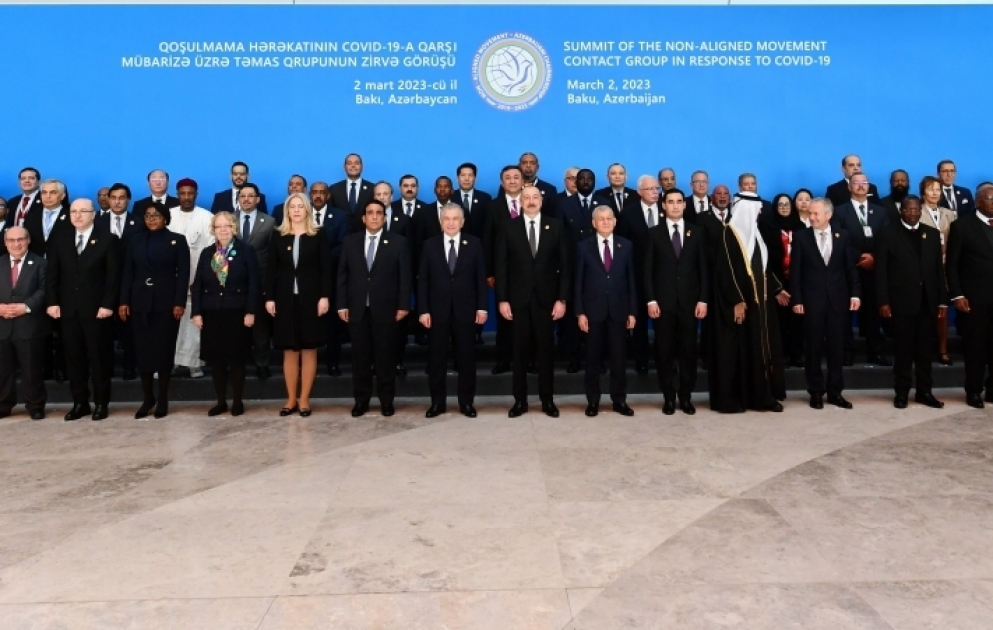 Summit-level Meeting of Non-Aligned Movement Contact Group in response to COVID-19 kicks off in Baku 
President of Azerbaijan is attending the Summit-level Meeting